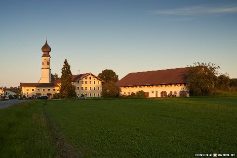 Gemeinde Unterreit Landkreis Mühldorf Dorfansicht Landschaft (Dirschl Johann) Deutschland MÜ